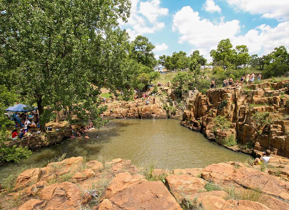 The natural rock pool